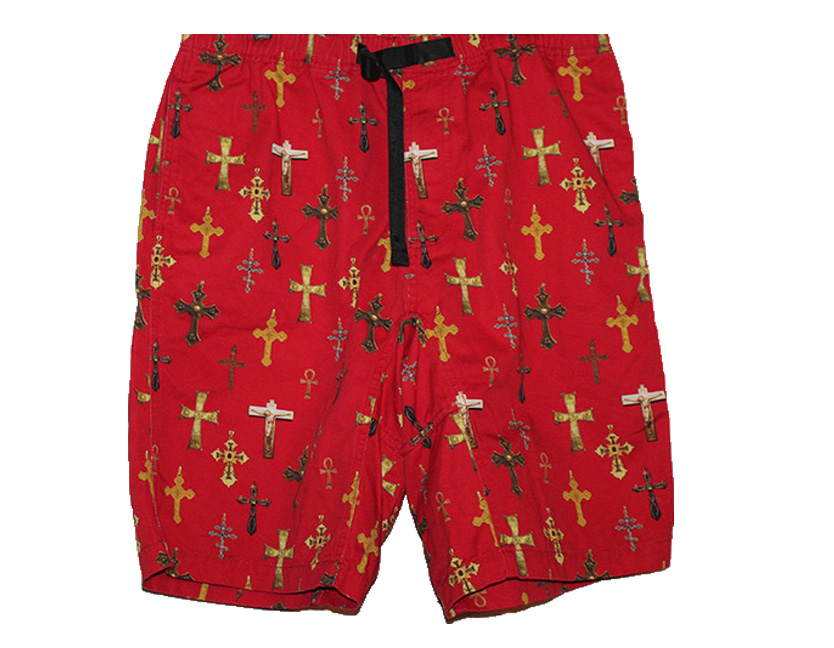 Supreme Red Crosses Shorts (Size 36) — Roots